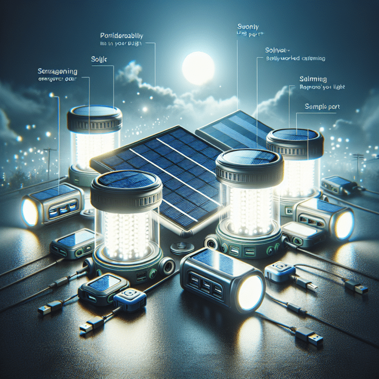 Emergency Solar Lights With USB Ports