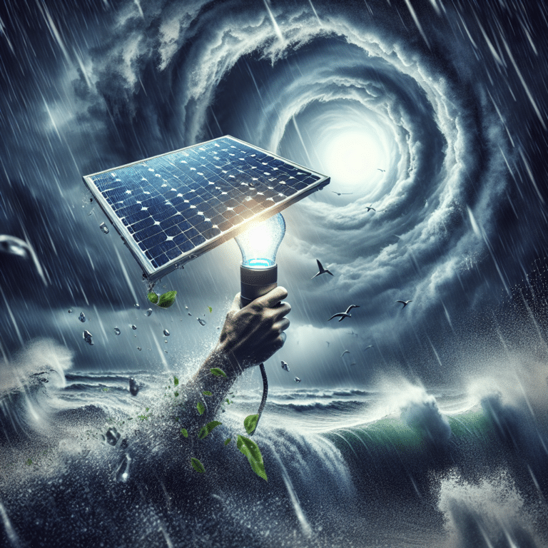 Solar Light for Hurricanes or Storms