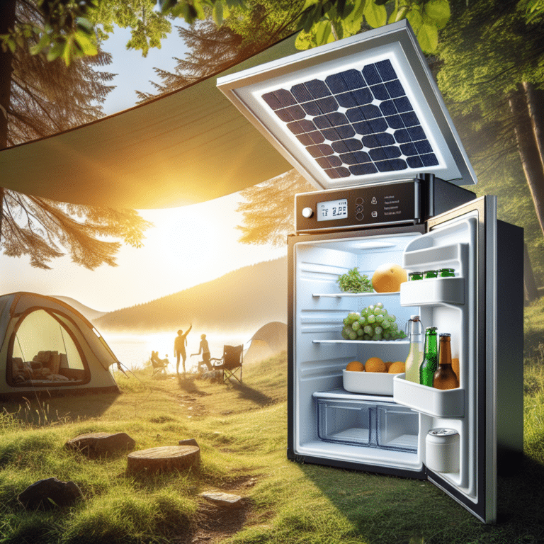  "Experience the Power of Solar-Powered Mini Fridge for Camping