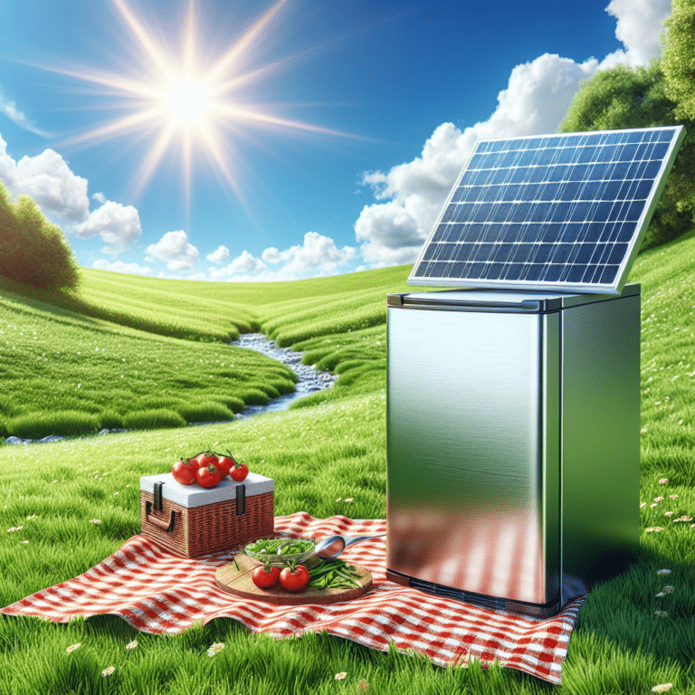  "Experience the Power of Solar-Powered Mini Fridge for Camping